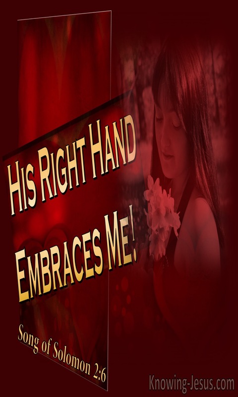 Song of Solomon 2-6 His Right Hand Embraces Me (yellow)
